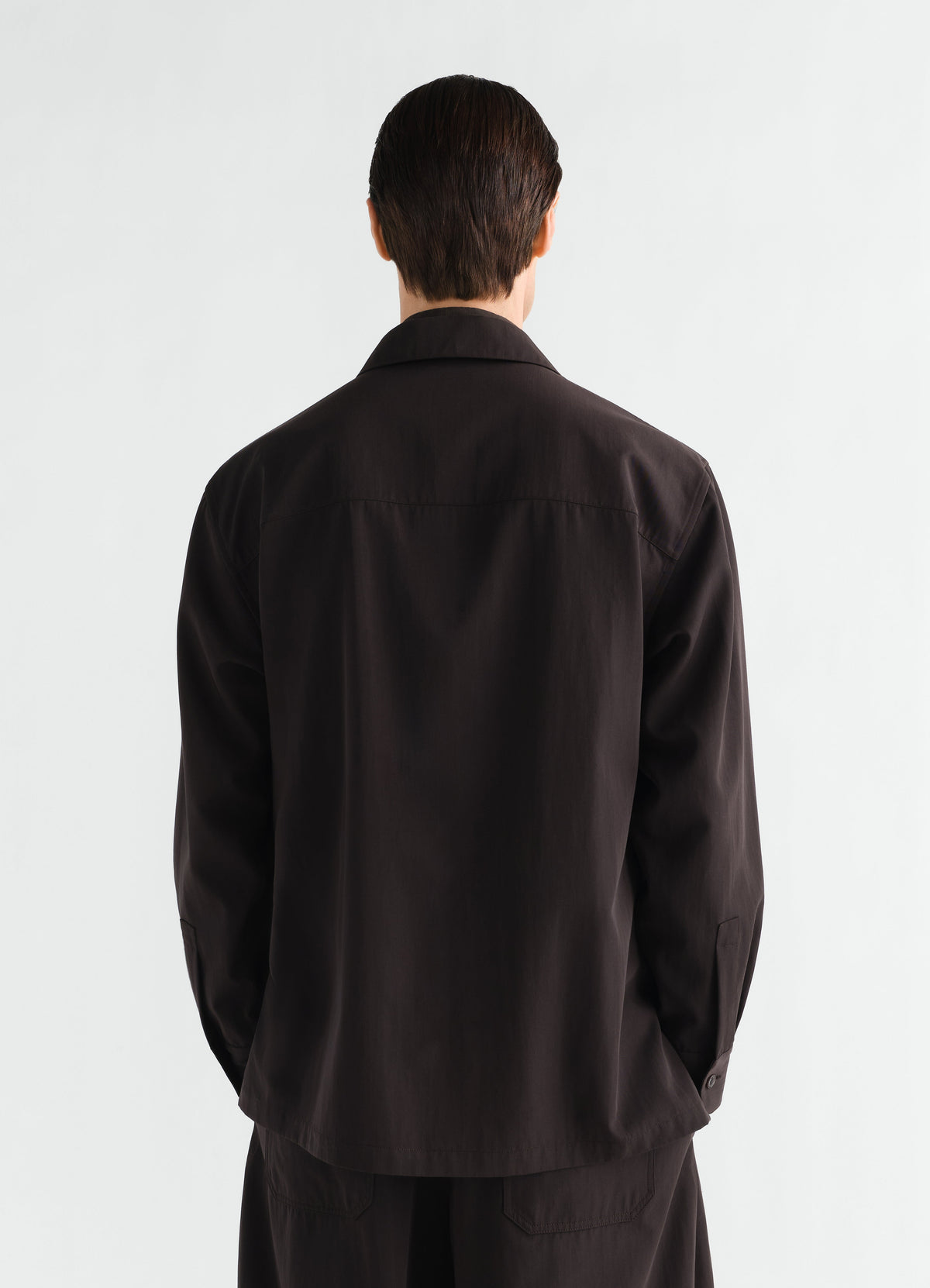SURCHEMISE LÉGÈRE EN GABARDINE DE LAINE