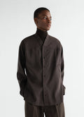 CHEMISE À COL EN V EN SOIE DRY