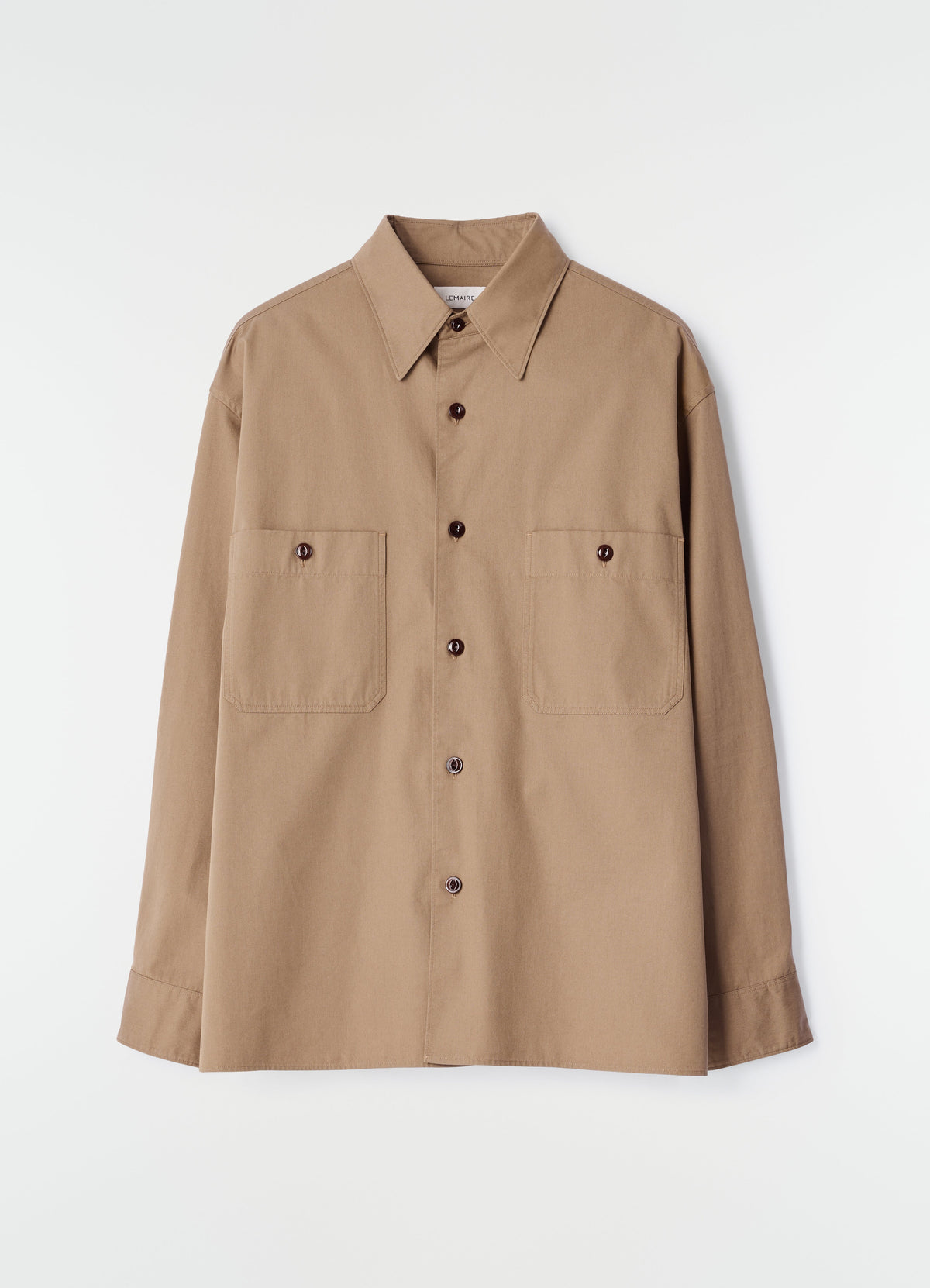 CHEMISE À DEUX POCHES EN SERGÉ DE COTON LÉGER