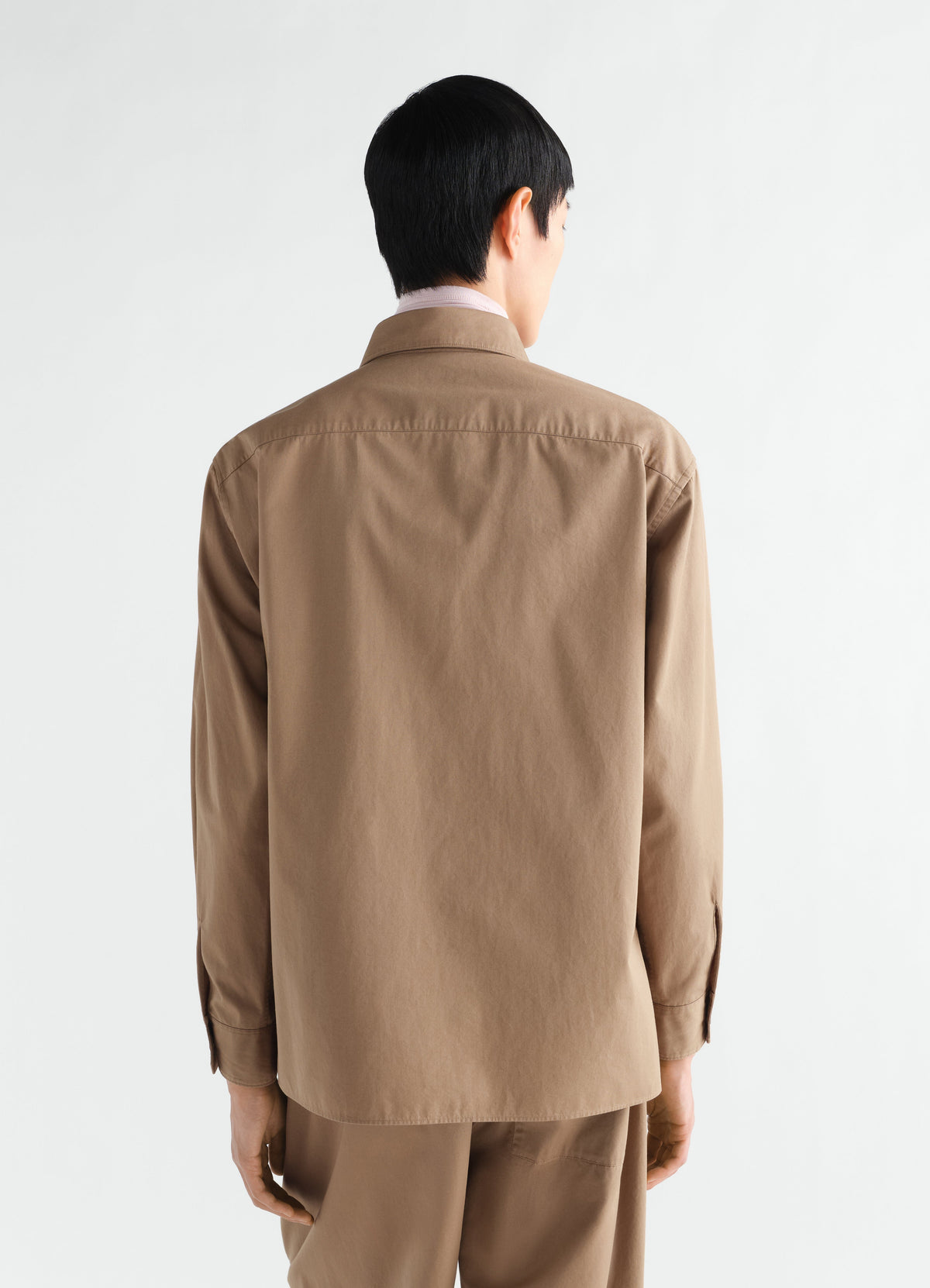 CHEMISE À DEUX POCHES EN SERGÉ DE COTON LÉGER