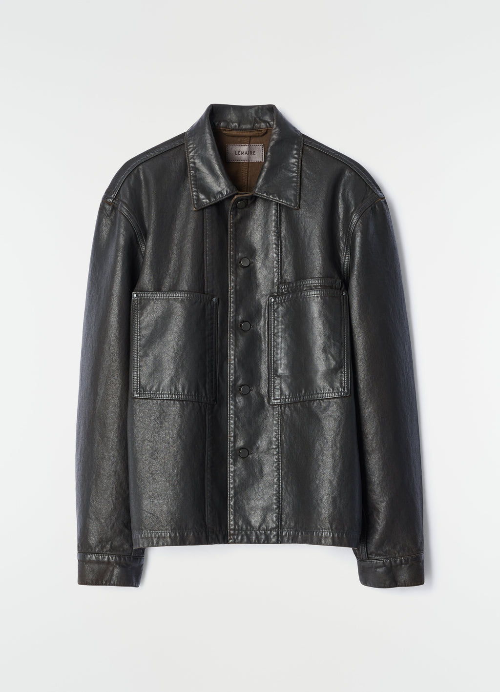 WORKWEAR OVERSHIRT IN COATED DENIM