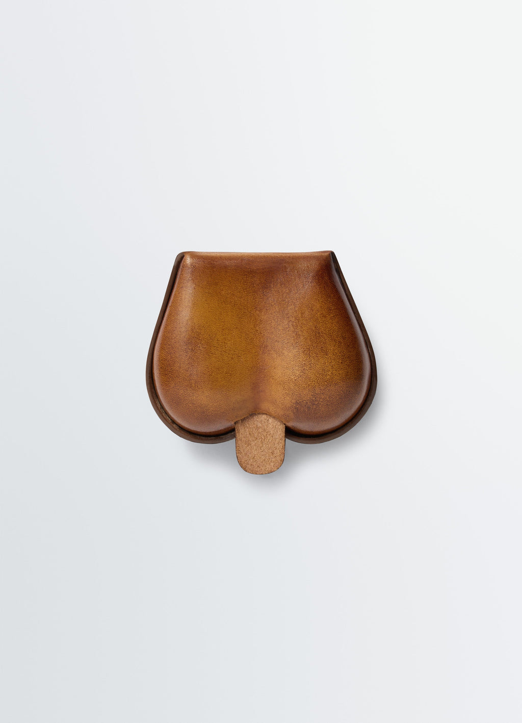 PORTE-MONNAIE CARLOS EN CUIR DE VACHETTE PATINÉ