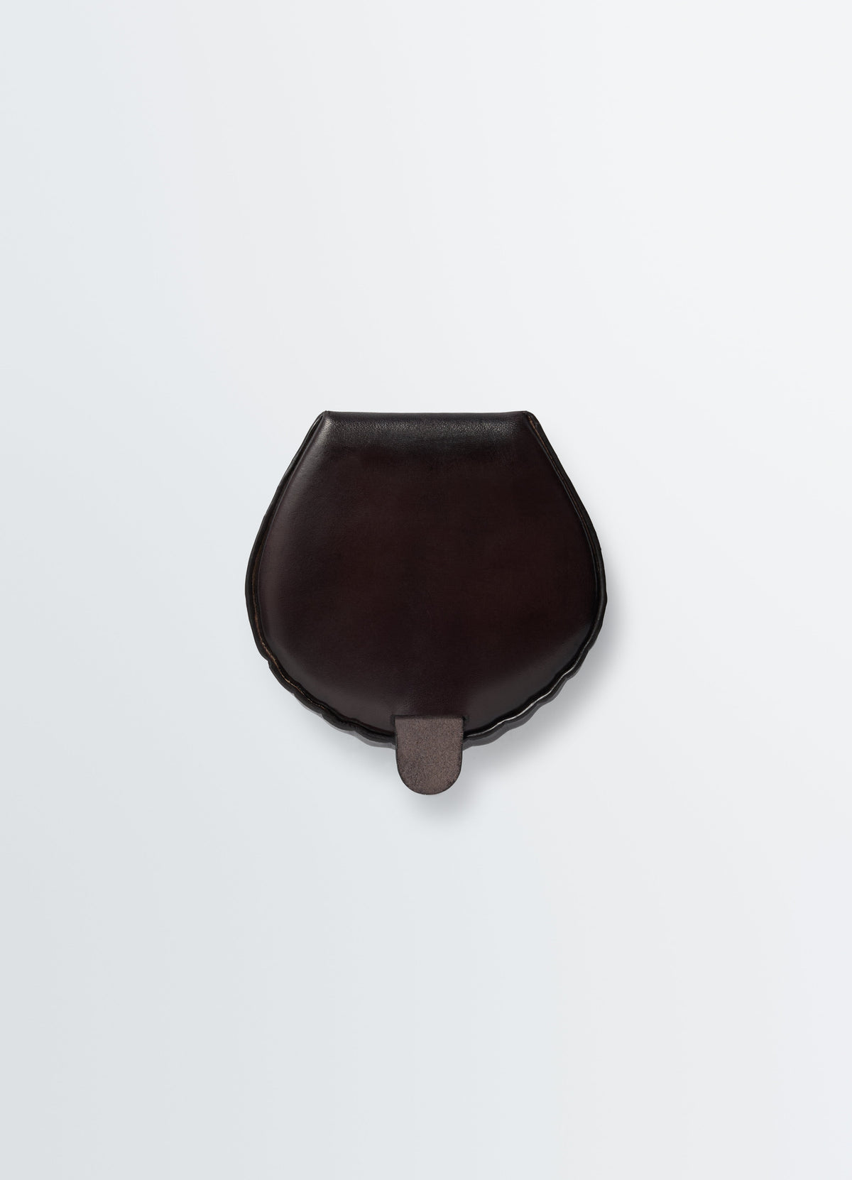 PORTE-MONNAIE CARLOS SHELL EN CUIR DE VACHETTE PATINÉ