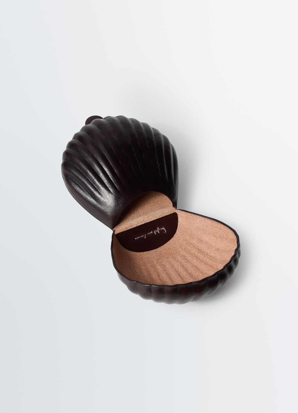 PORTE-MONNAIE CARLOS SHELL EN CUIR DE VACHETTE PATINÉ