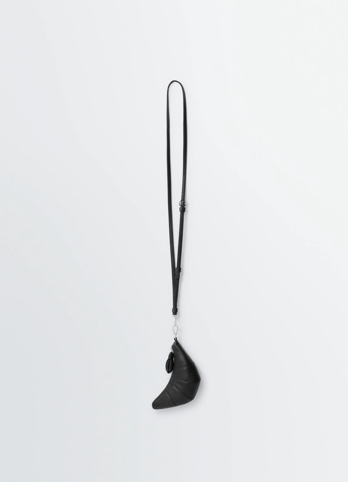 CROSS-BODY CROISSANT COIN PURSE IN SOFT GRAINED LEATHER