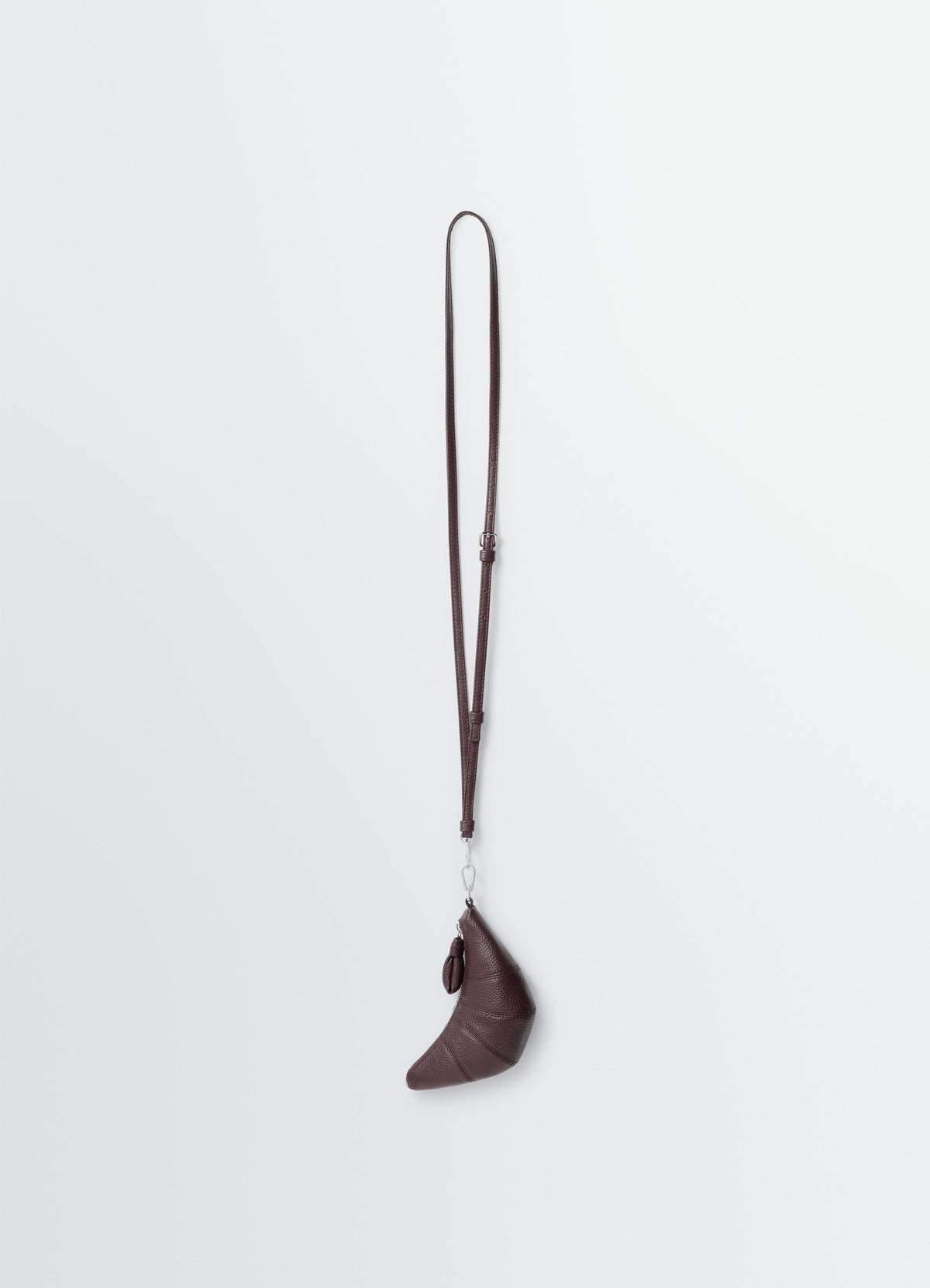 CROSSBODY CROISSANT COIN PURSE IN SOFT GRAINED LEATHER