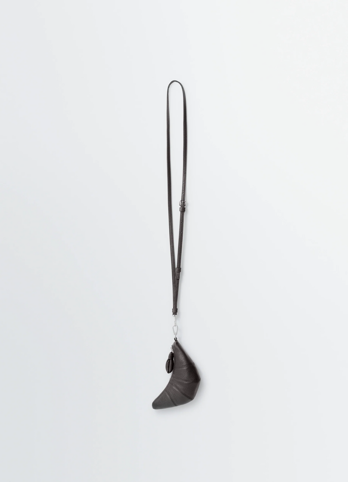 CROSS-BODY CROISSANT COIN PURSE IN SOFT GRAINED LEATHER