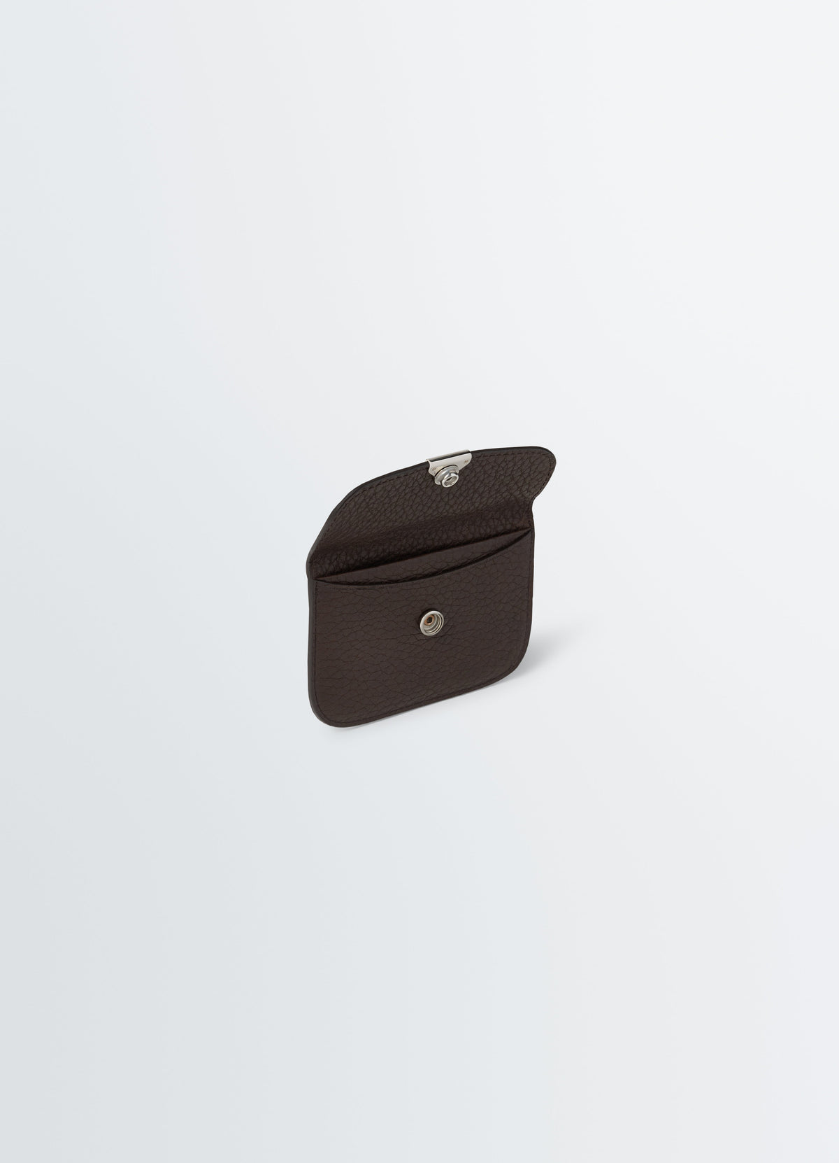 SOFT TAB CARD HOLDER IN GRAINED COW LEAHER