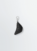 MINI CROISSANT KEYRING IN SOFT GRAINED LEATHER