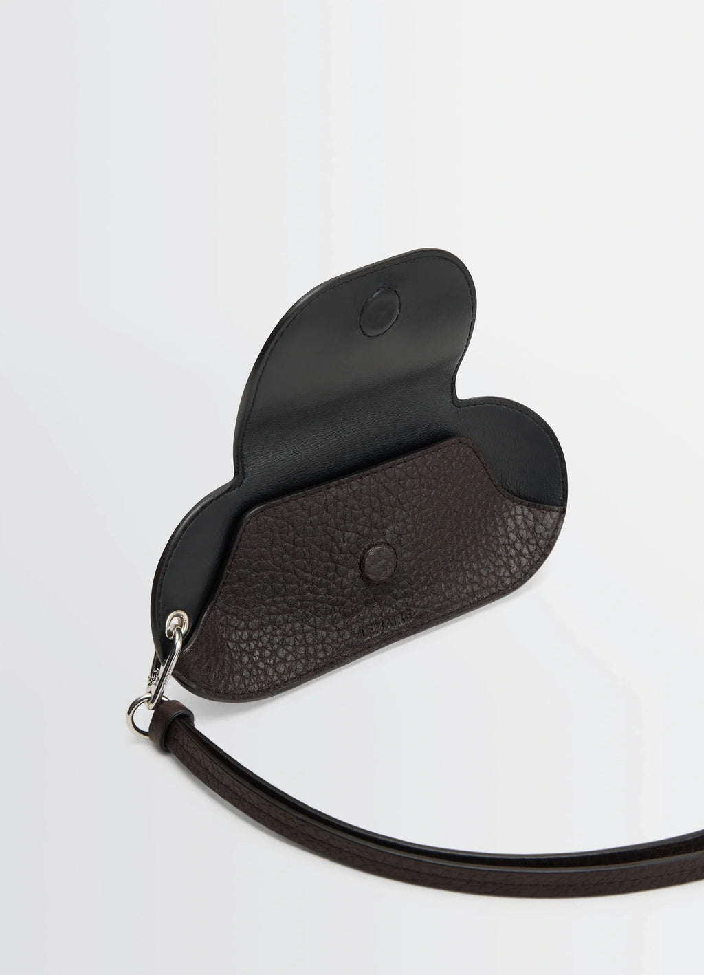 BELL GLASSES HOLDER IN GRAINED COW LEAHER