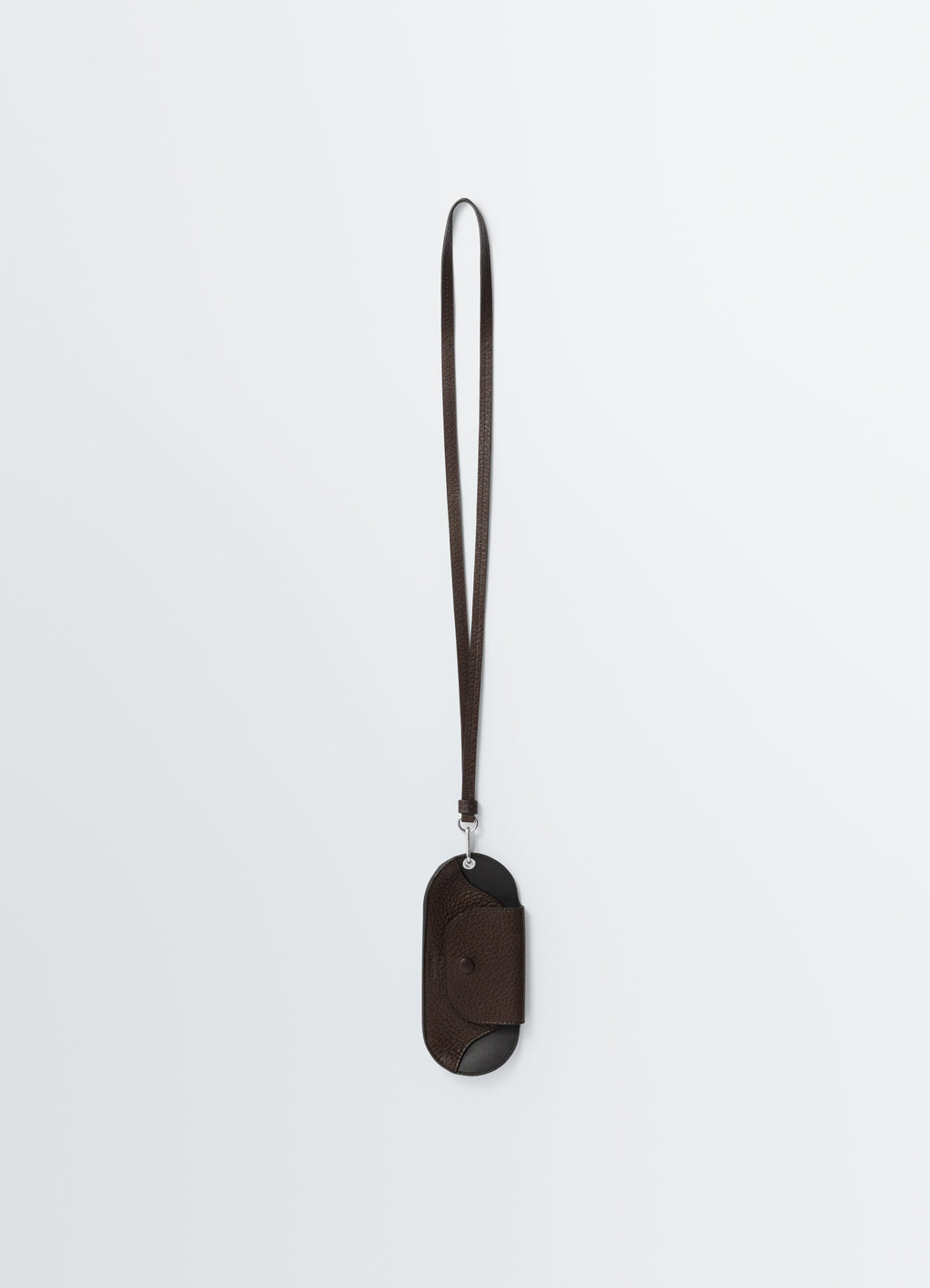 BELL GLASSES HOLDER IN GRAINED COW LEAHER