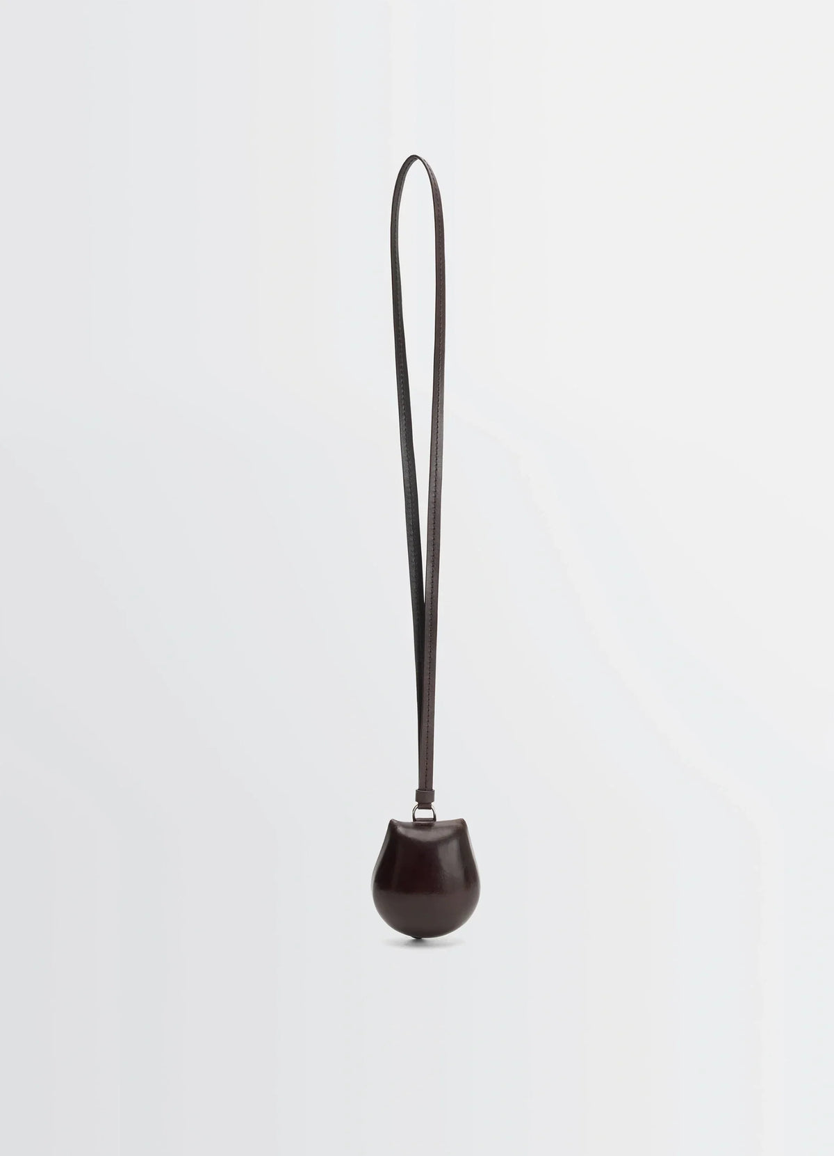 CARLOS CASTANET COIN PURSE NECKLACE IN PATINA COWSKIN LEATHER