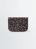 SOFT TAB STUDS DOTS WALLET IN BUFFALO GRAINED LEATHER