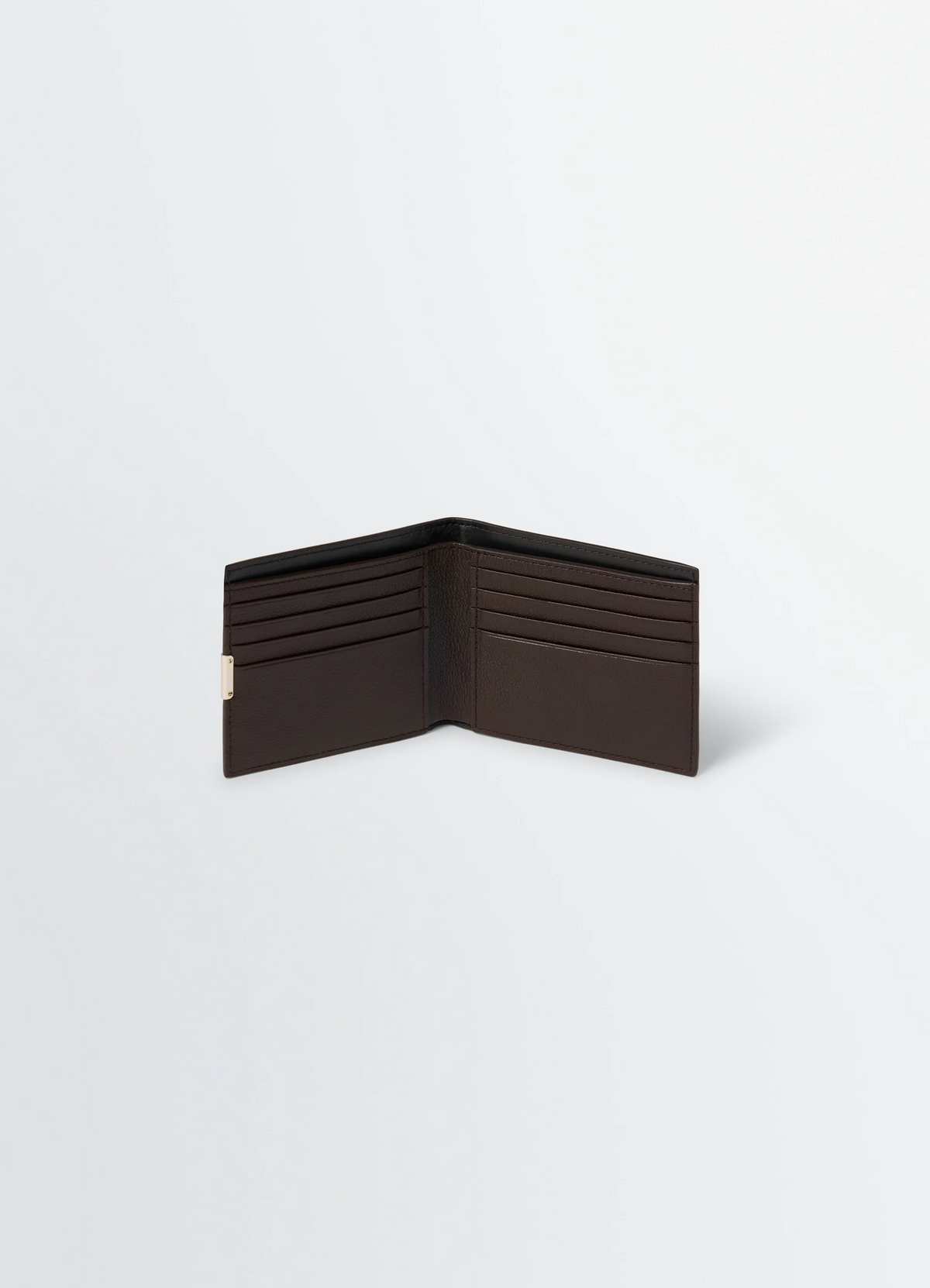 SOFT TAB STUDS DOTS BIFOLD WALLET IN BUFFALO GRAINED LEATHER
