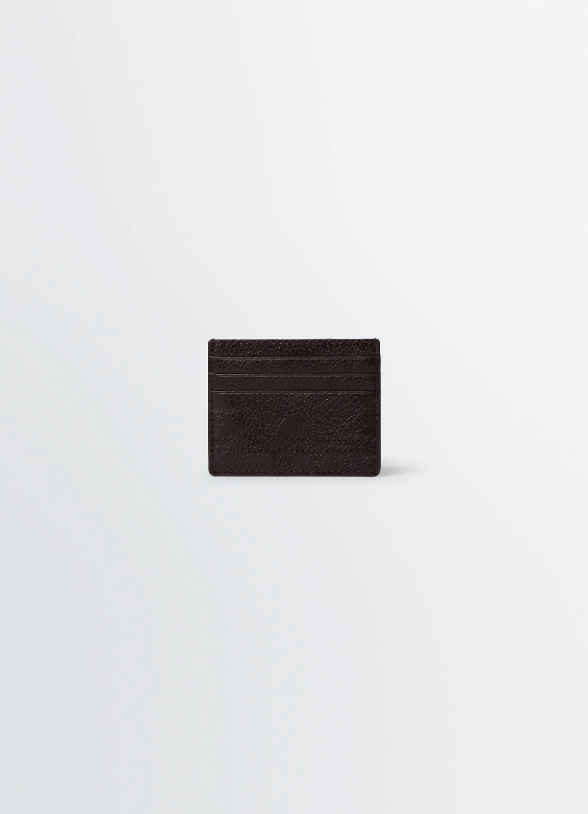 GEAR CARD HOLDER IN GLOSSY VEGETABLE LEATHER