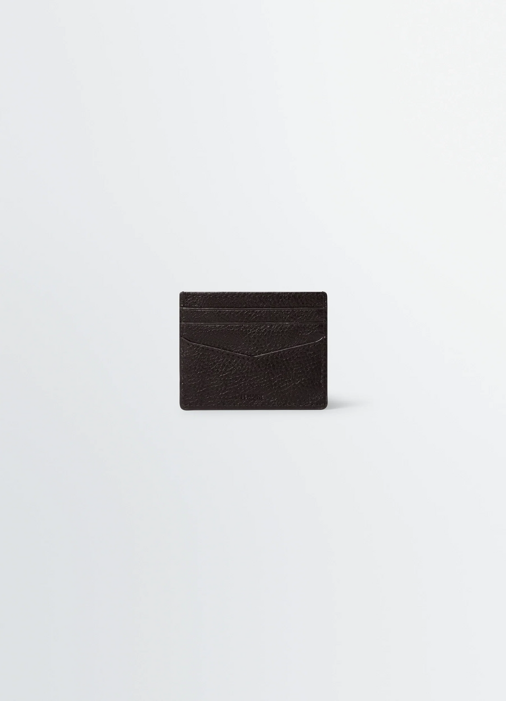 GEAR CARD HOLDER IN GLOSSY VEGETABLE LEATHER
