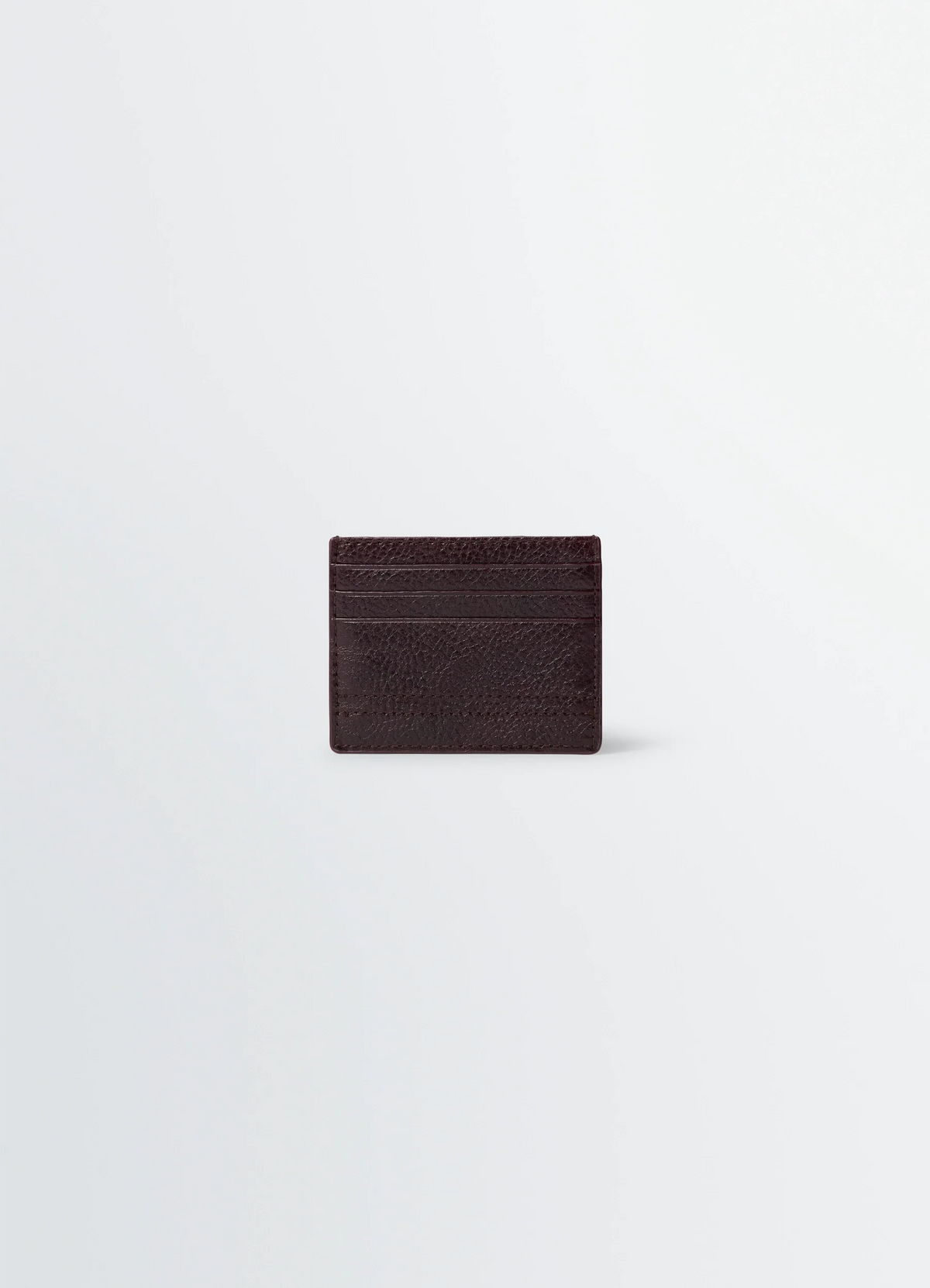 GEAR CARD HOLDER IN GLOSSY VEGETABLE LEATHER