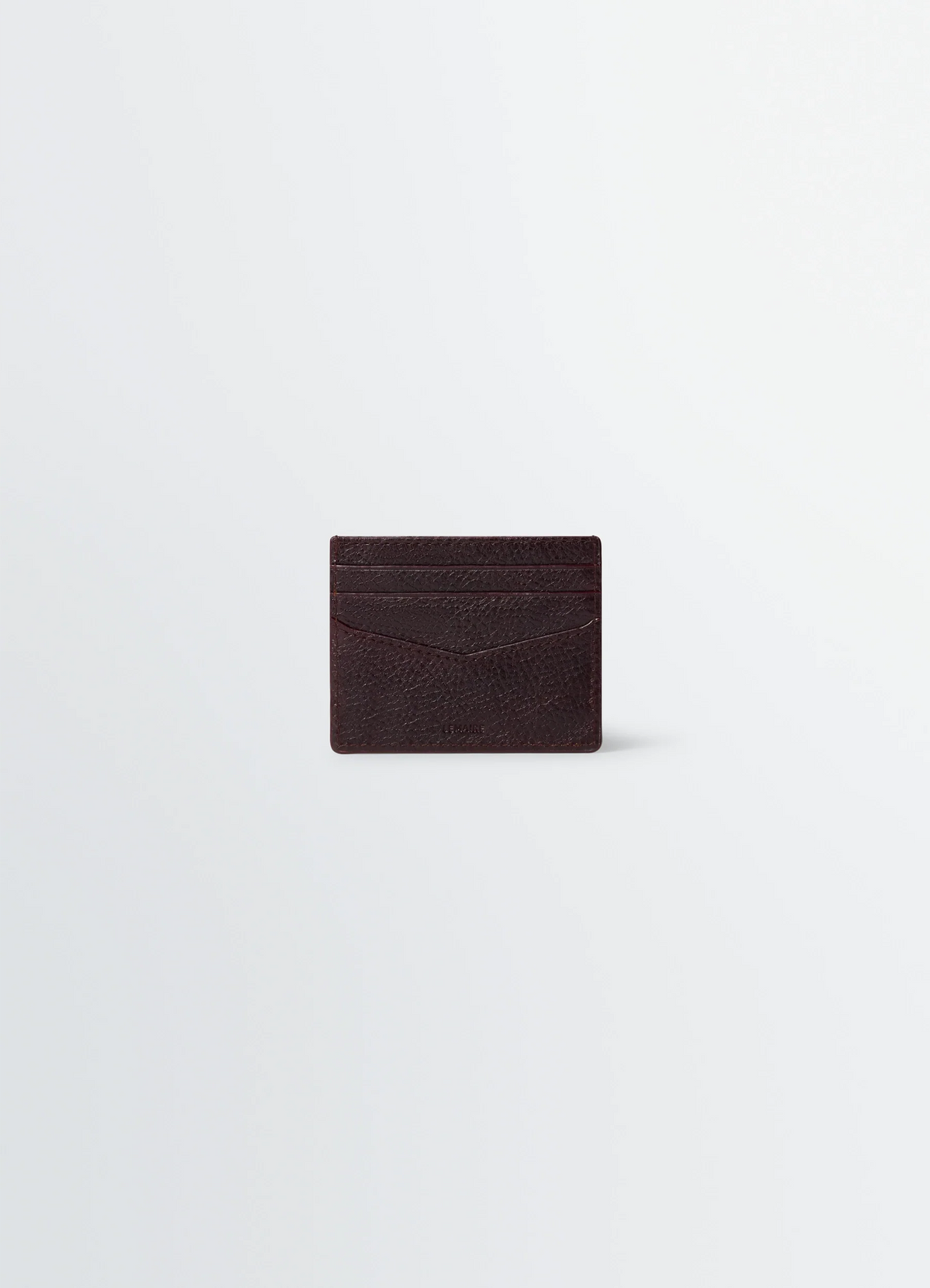 GEAR CARD HOLDER IN GLOSSY VEGETABLE LEATHER