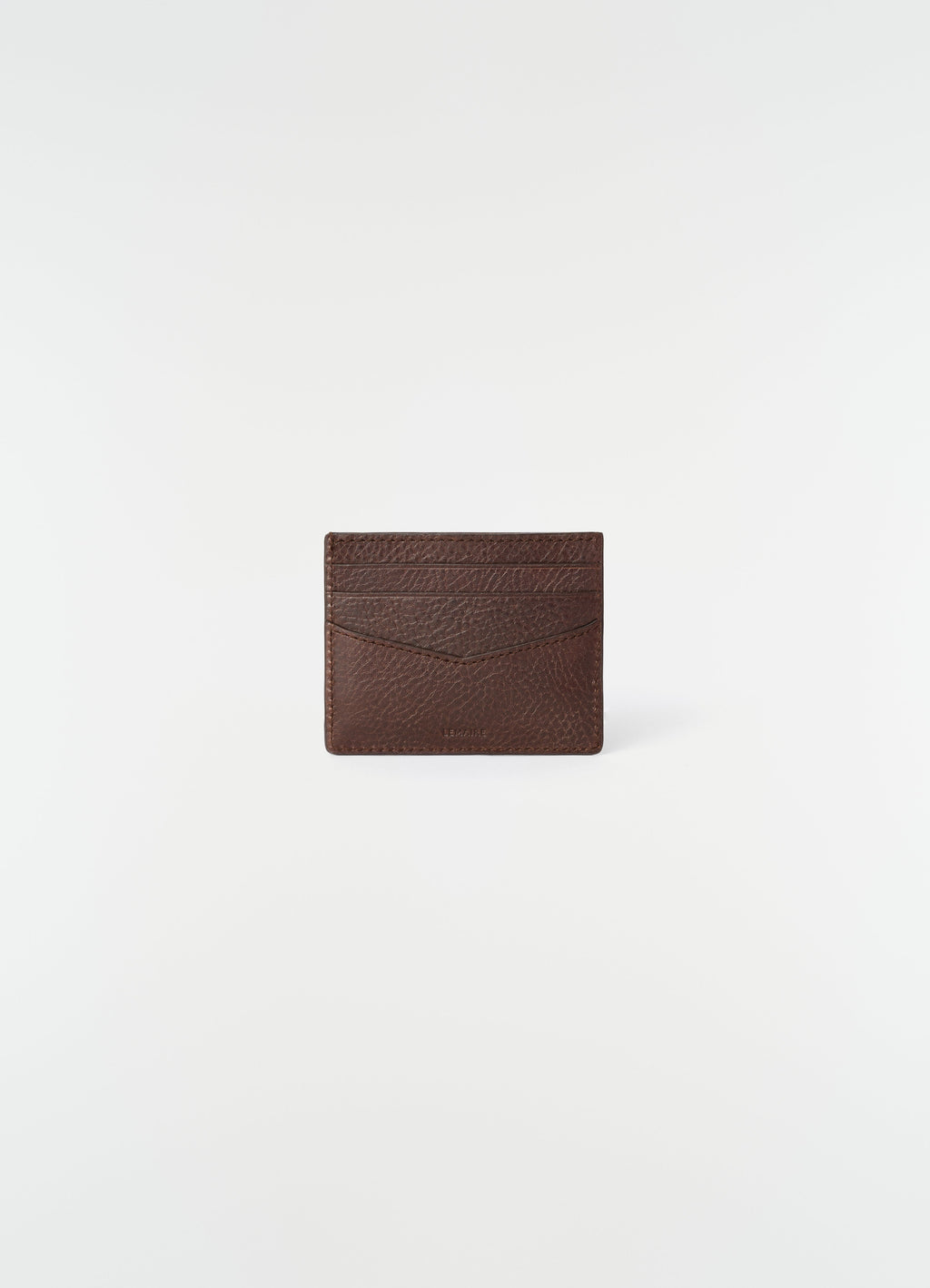 GEAR CARD HOLDER IN GLOSSY VEGETABLE LEATHER