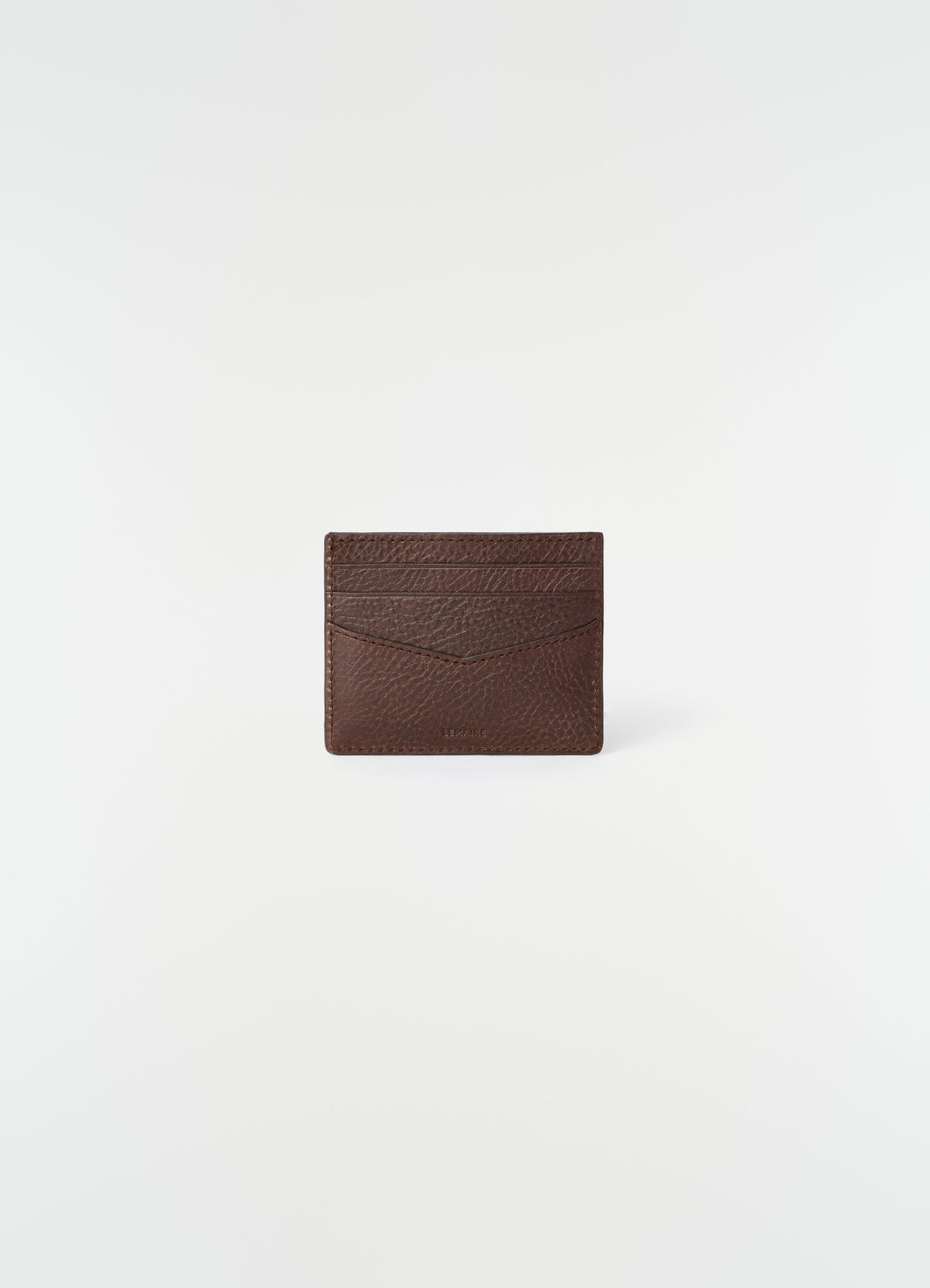 GEAR CARD HOLDER IN GLOSSY VEGETABLE LEATHER