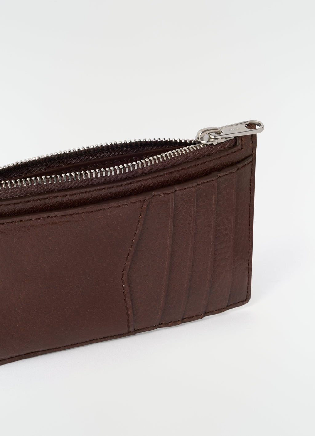 PORTE-CARTES ET PORTE-MONNAIE GEAR EN CUIR VÉGÉTAL BRILLANT