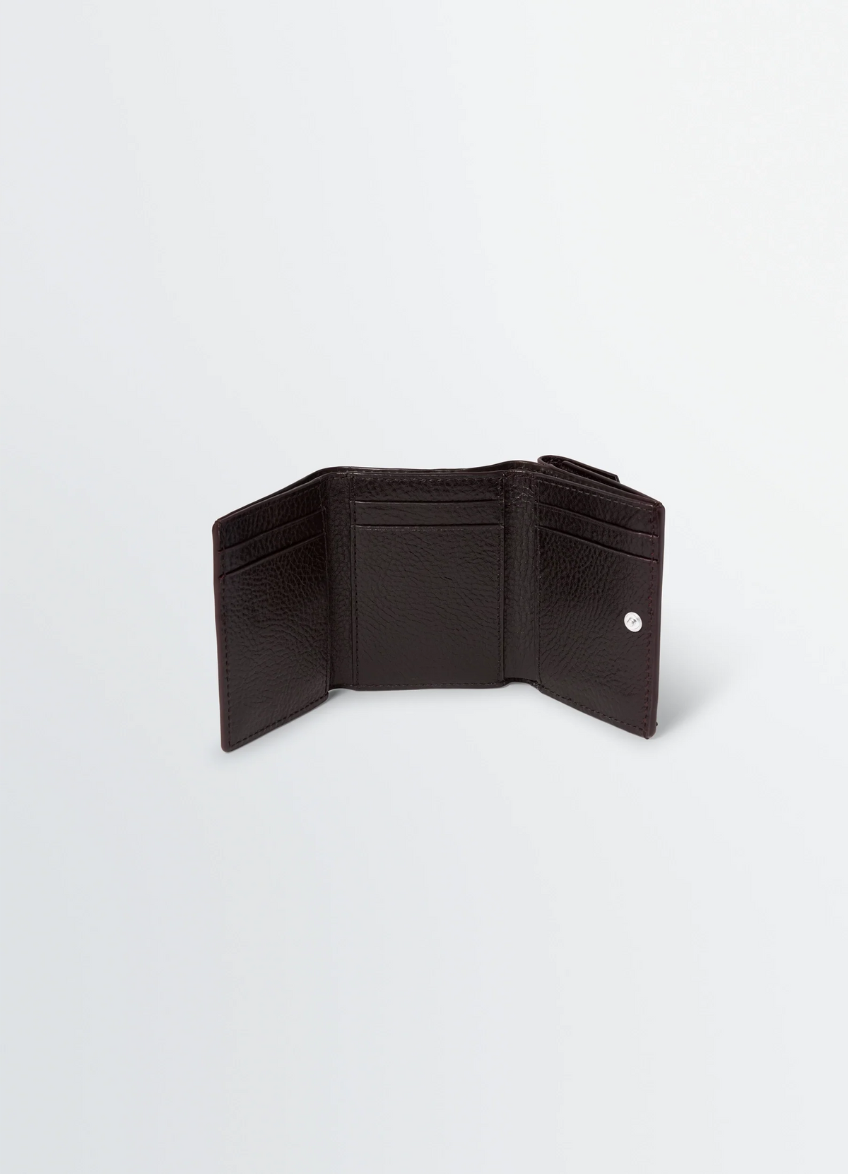 PORTEFEUILLE PLIANT GEAR EN CUIR VÉGÉTAL VERNIS