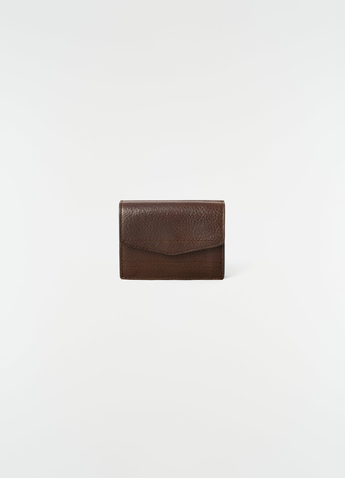 GEAR TRIFOLD IN GLOSSY VEGETABLE LEATHER