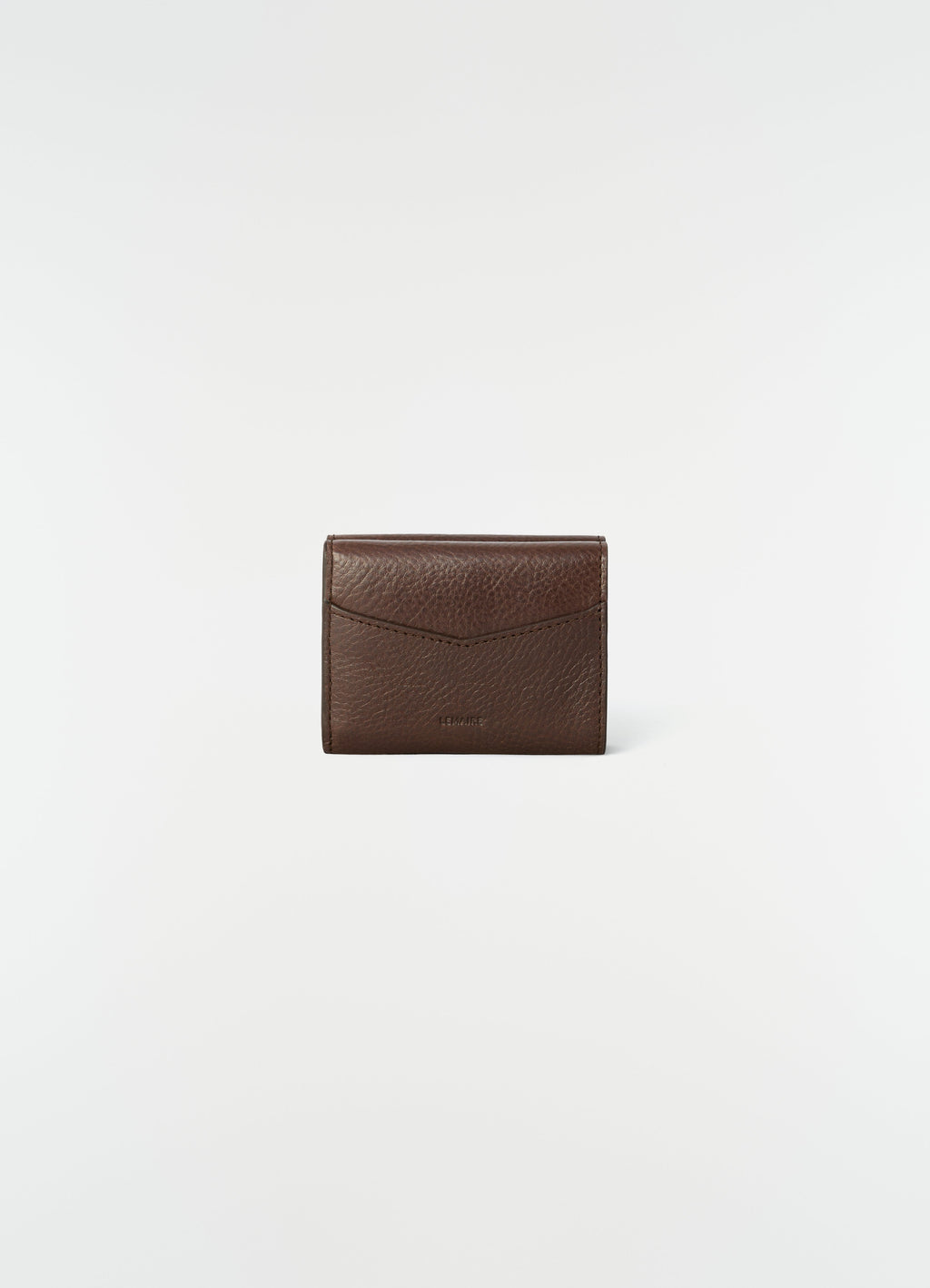 PORTEFEUILLE TROIS VOLETS GEAR EN CUIR VÉGÉTAL BRILLANT
