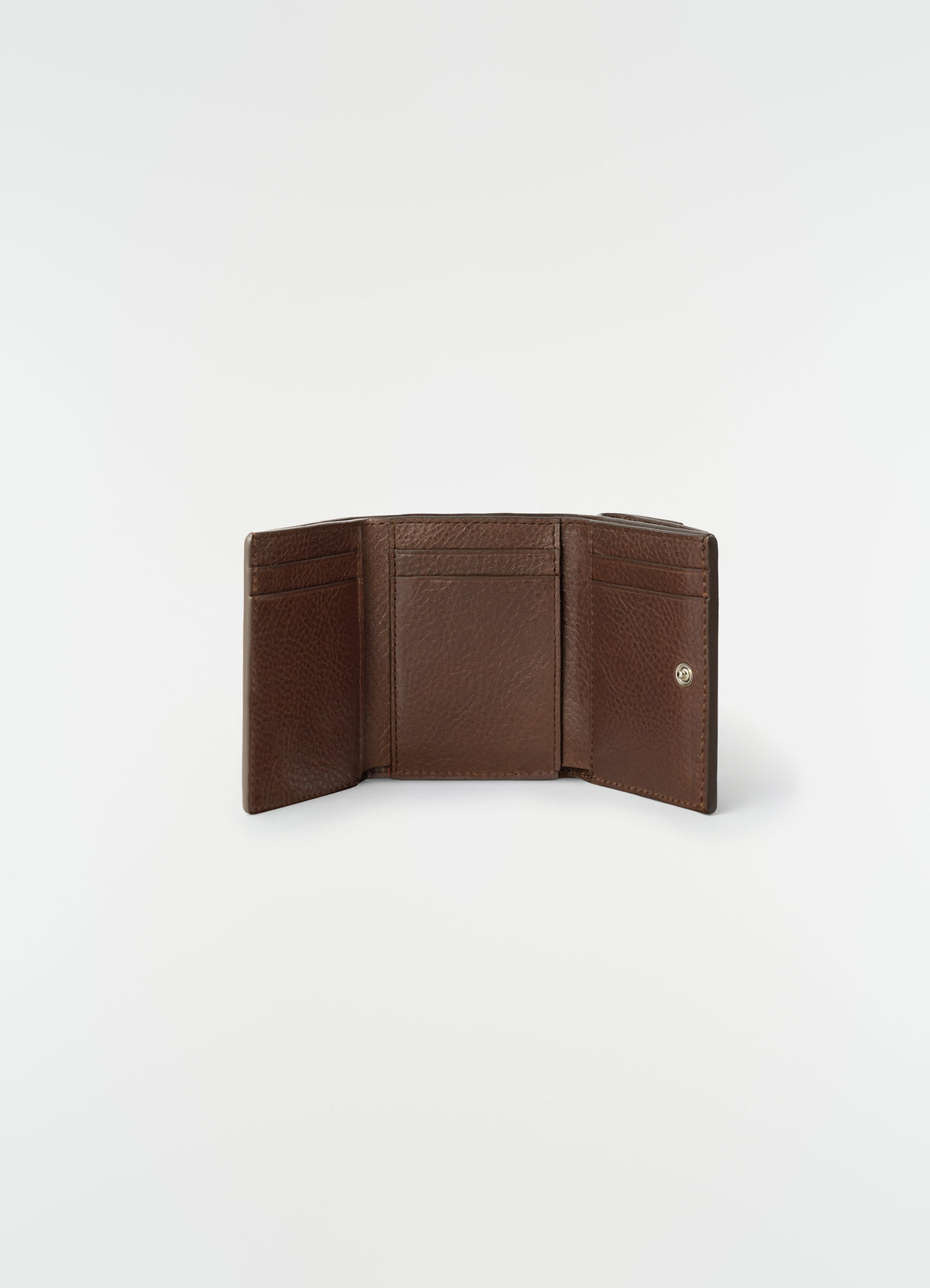 GEAR TRIFOLD IN GLOSSY VEGETABLE LEATHER