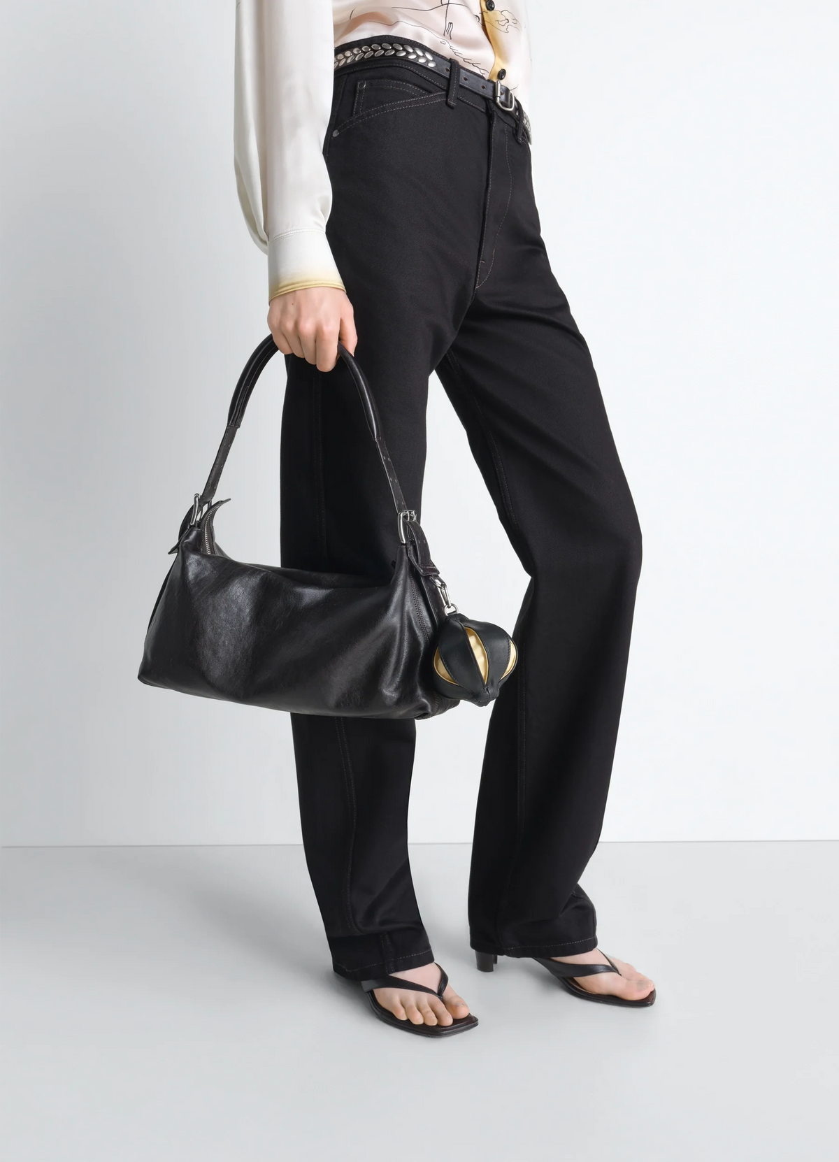BALLOON BAG CHARM IN NAPPA LAMSKIN LEATHER