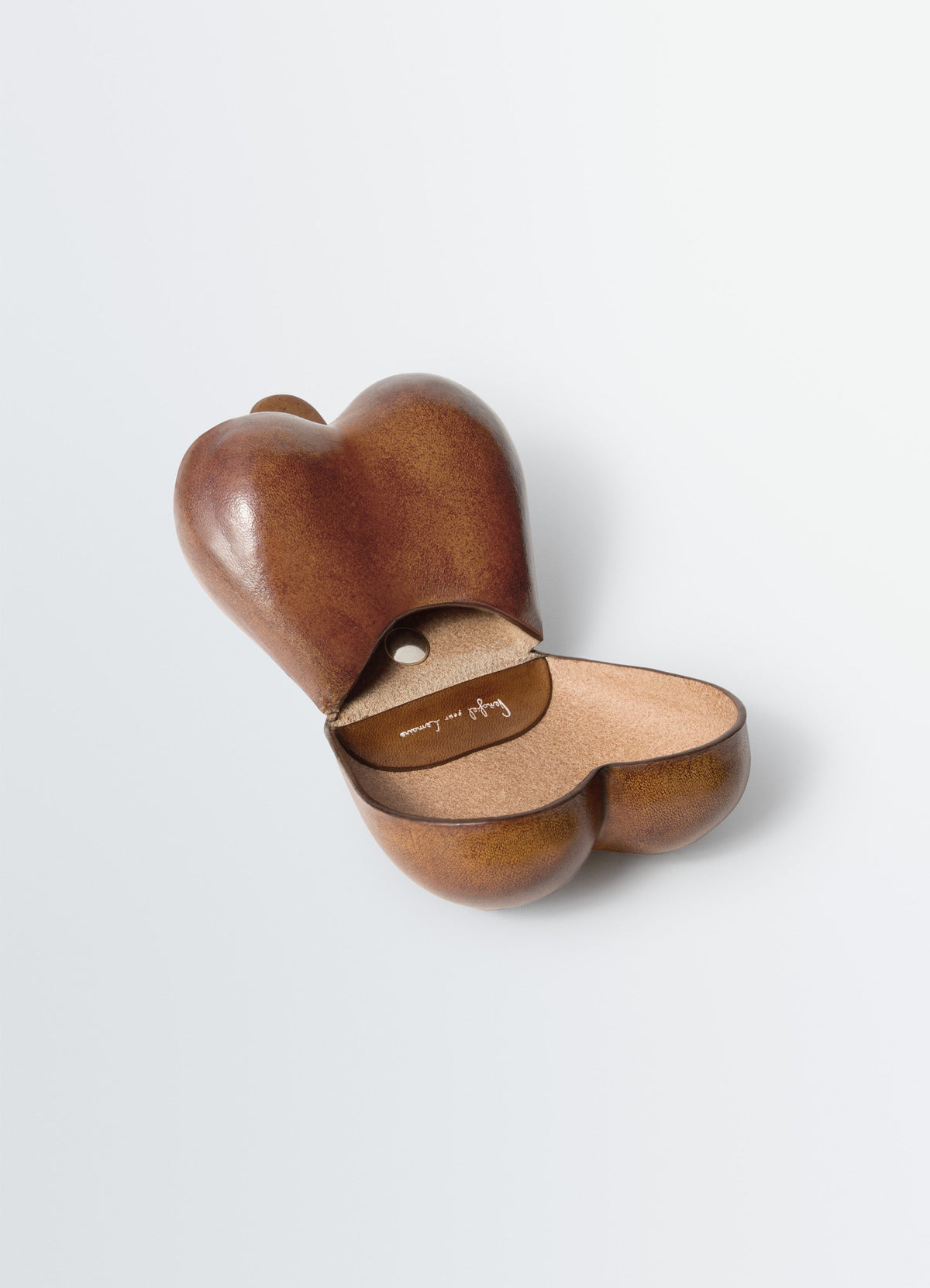 CARLOS BREAST KEY RING IN PATINA COWSKIN LEATHER