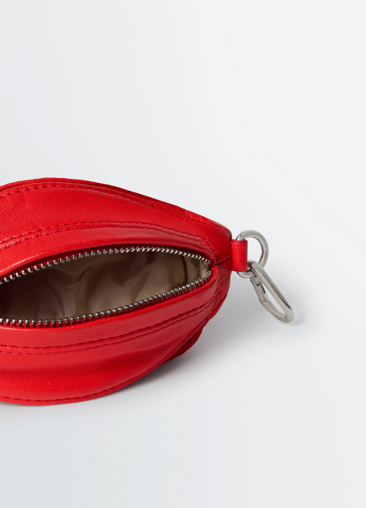 BALLOON BAG CHARM IN NAPPA LAMSKIN LEATHER