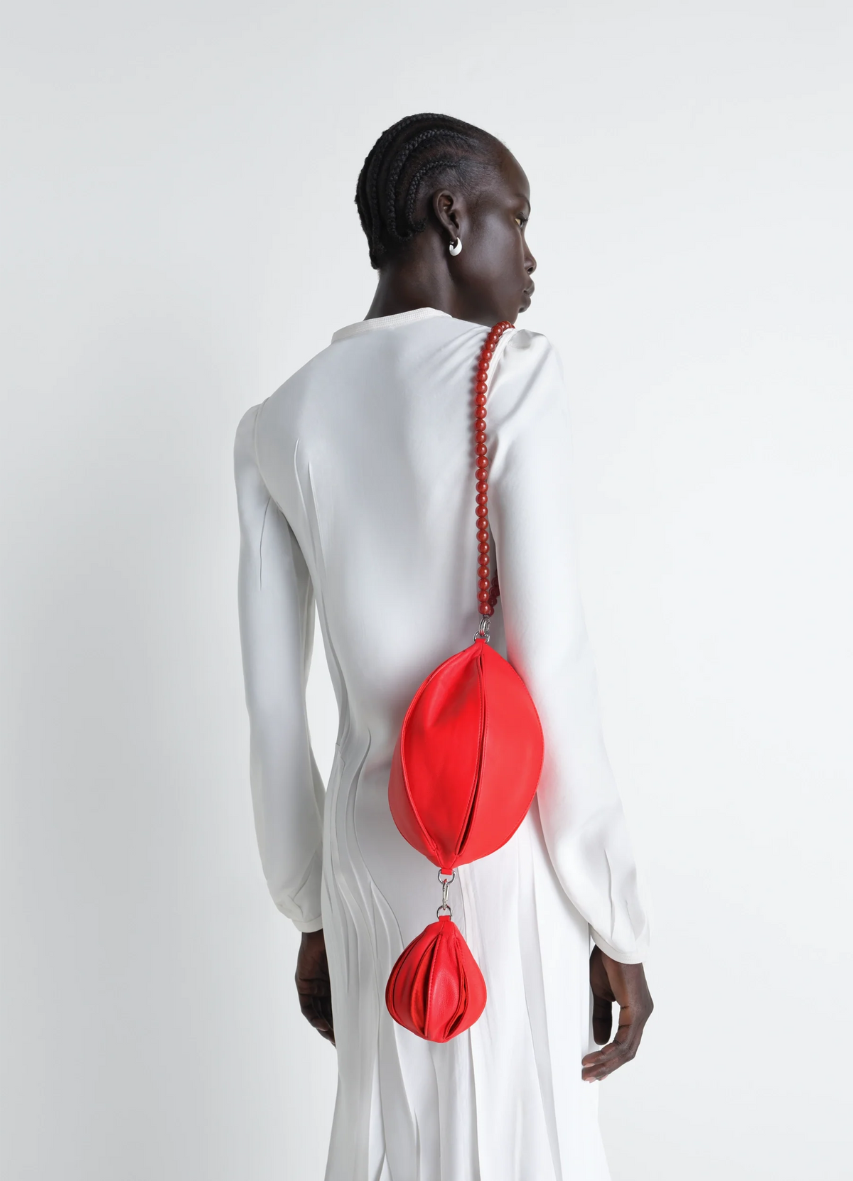 BALLOON BAG CHARM IN NAPPA LAMSKIN LEATHER