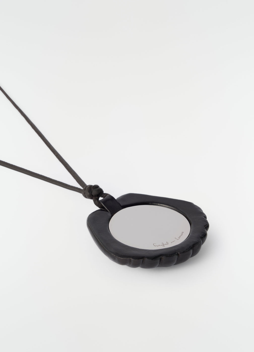 COLLIER MIROIR CARLOS SHELL EN CUIR DE VEAU BÉBÉ