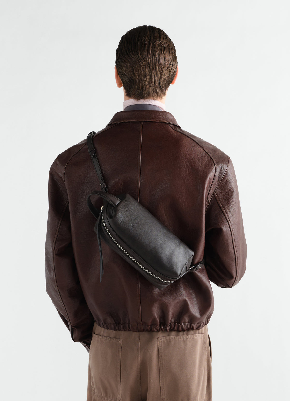 SMALL CARE BAG IN SOFT NAPPA LAMBSKIN LEATHER
