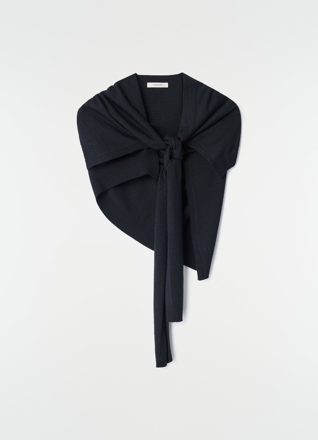 TROMPE L'OEIL SCARF IN MERINO BLEND