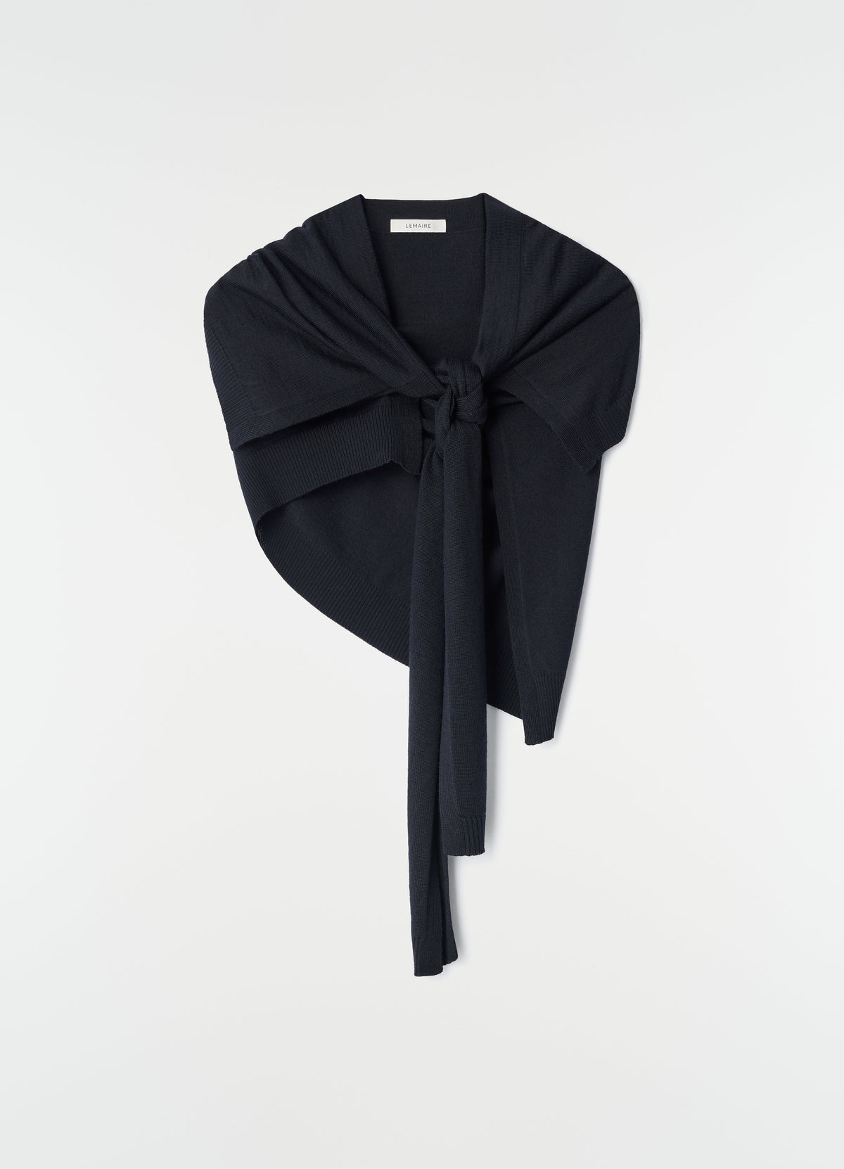 TROMPE L'OEIL SCARF IN MERINO BLEND