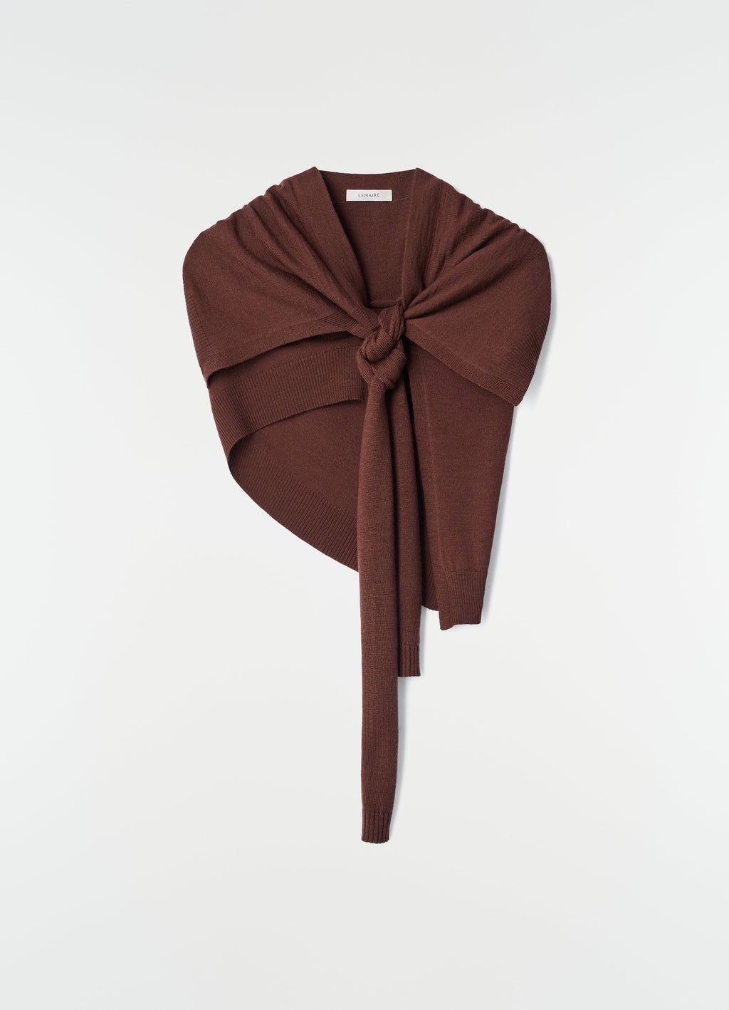TROMPE L'OEIL SCARF IN MERINO BLEND