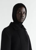 HOOD IN WORSTED WOOL