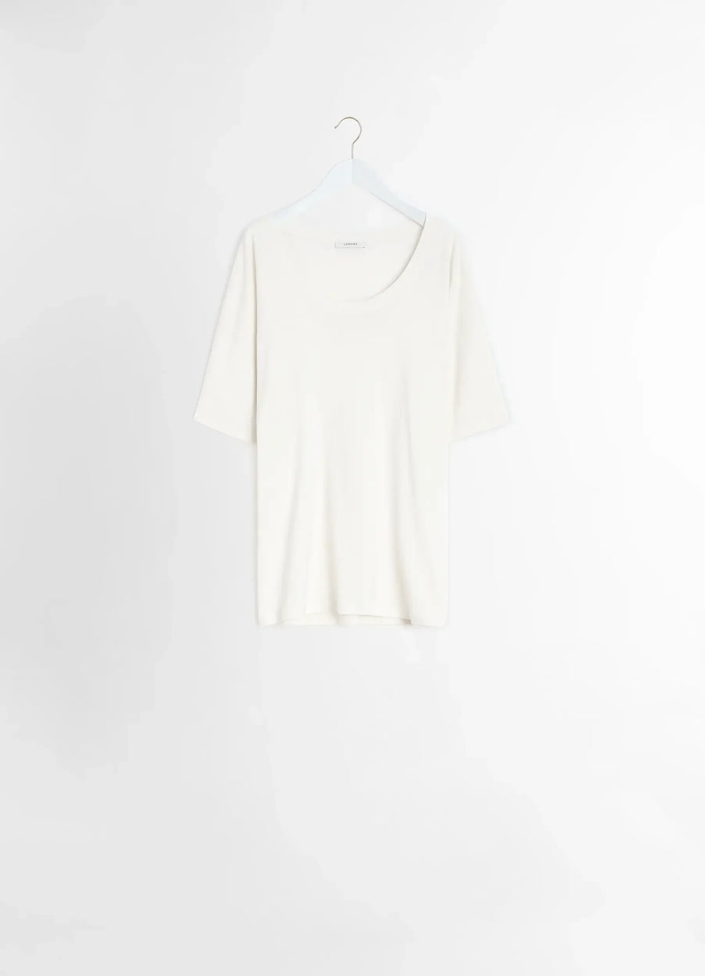 RIB COLLAR T-SHIRT IN RIB JERSEY