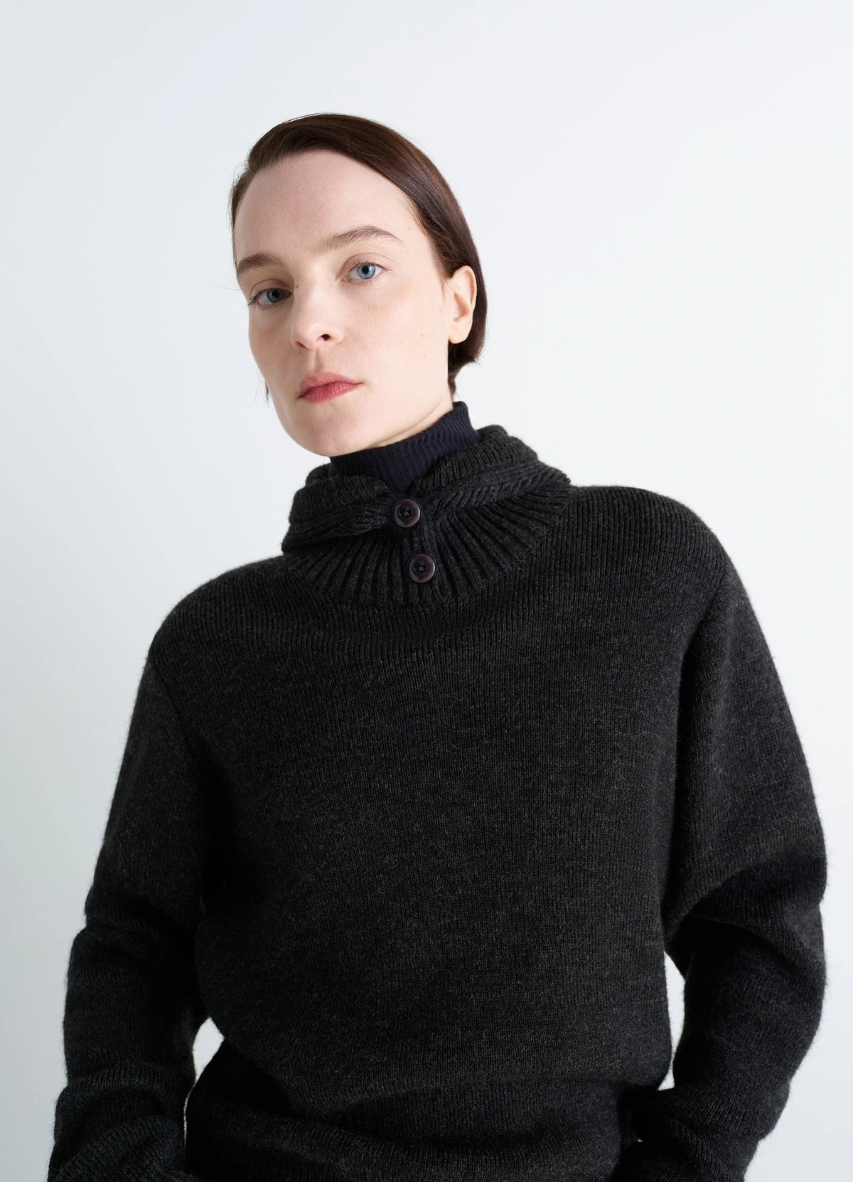 PULL À CAPUCHE EN MÉLANGE DE LAINE D'ALPAGA
