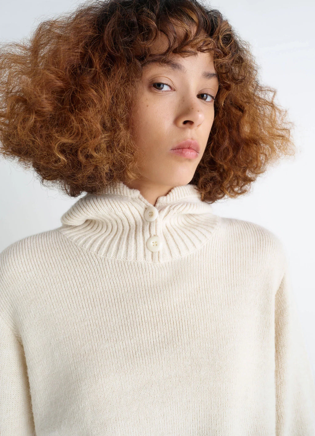 PULL À CAPUCHE EN MÉLANGE DE LAINE D'ALPAGA