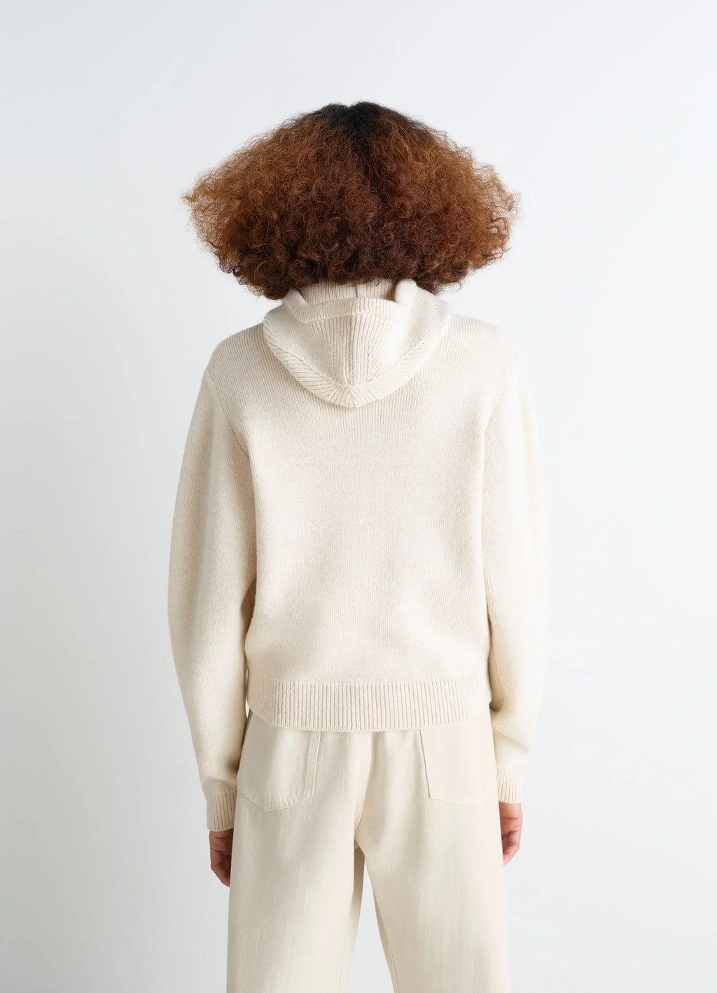 PULL À CAPUCHE EN MÉLANGE DE LAINE D'ALPAGA