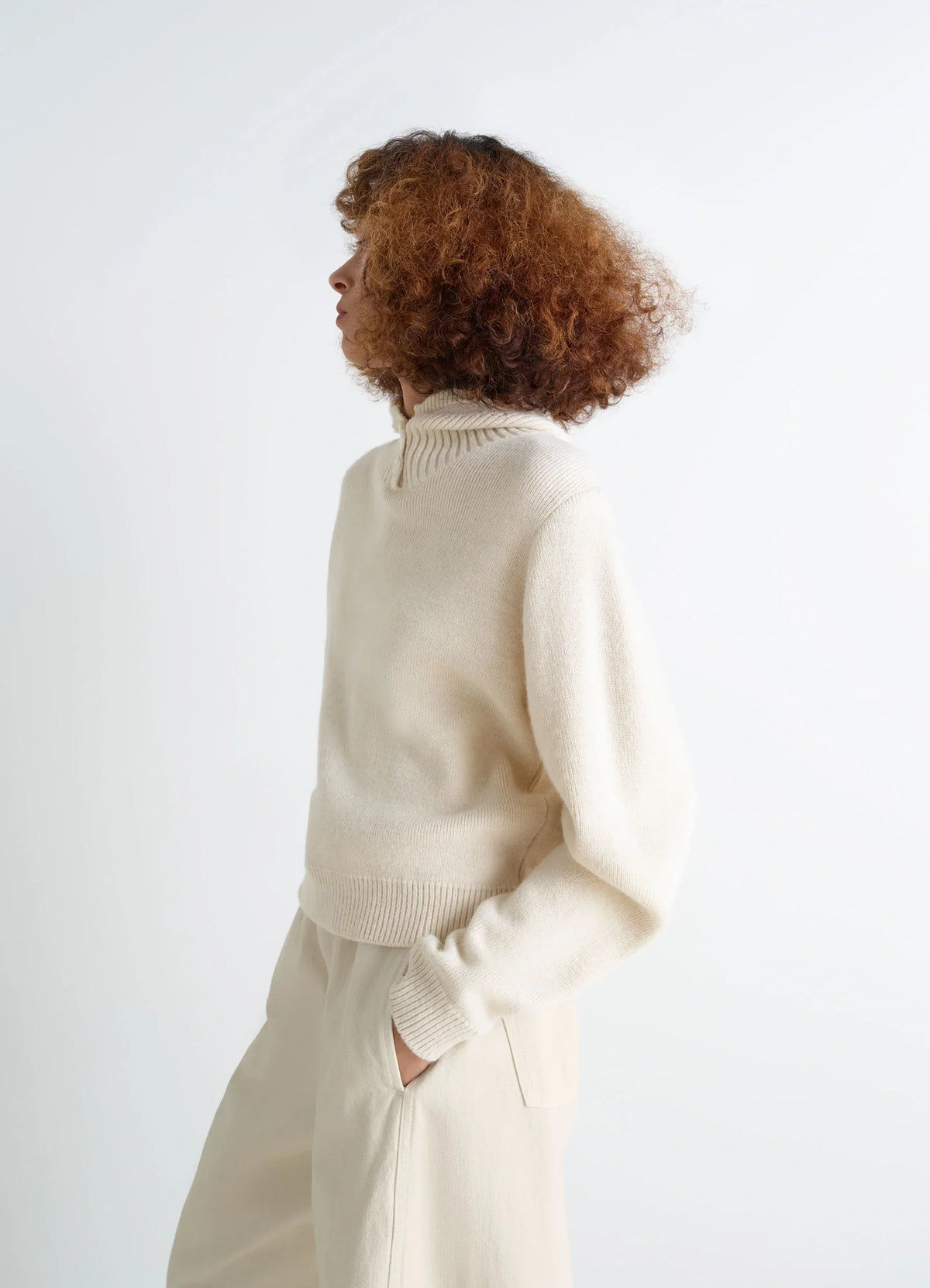 PULL À CAPUCHE EN MÉLANGE DE LAINE D'ALPAGA