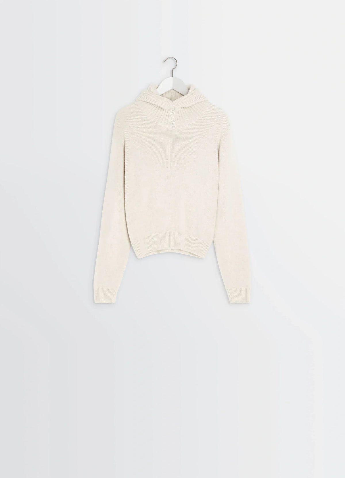 PULL À CAPUCHE EN MÉLANGE DE LAINE D'ALPAGA