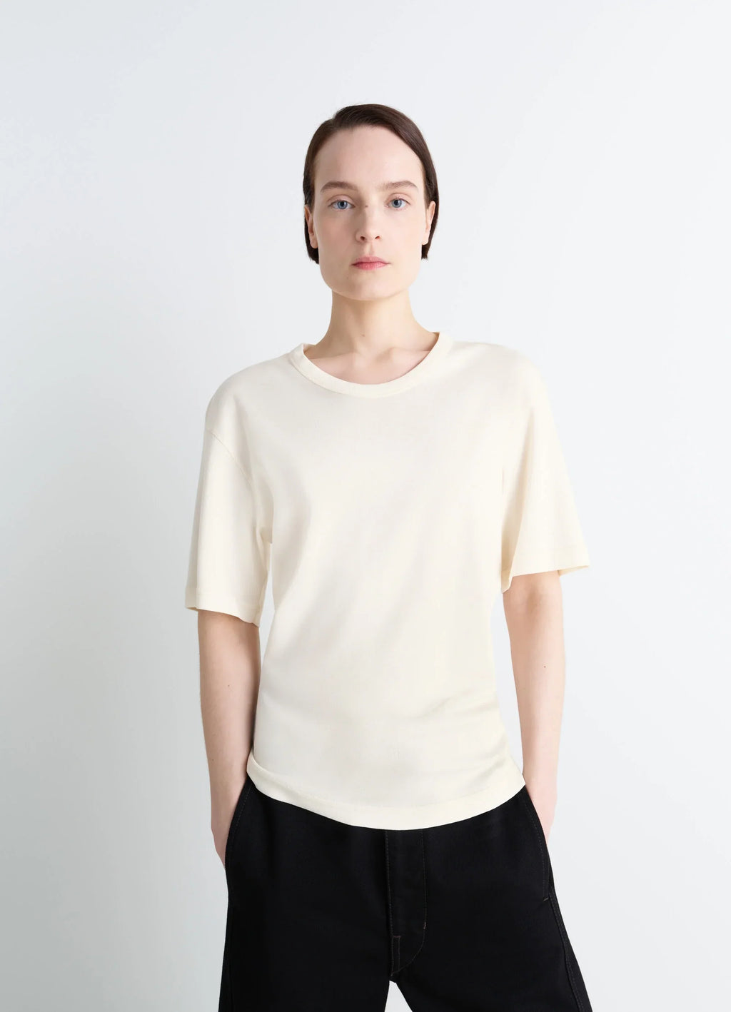 RIB T-SHIRT IN RIB JERSEY
