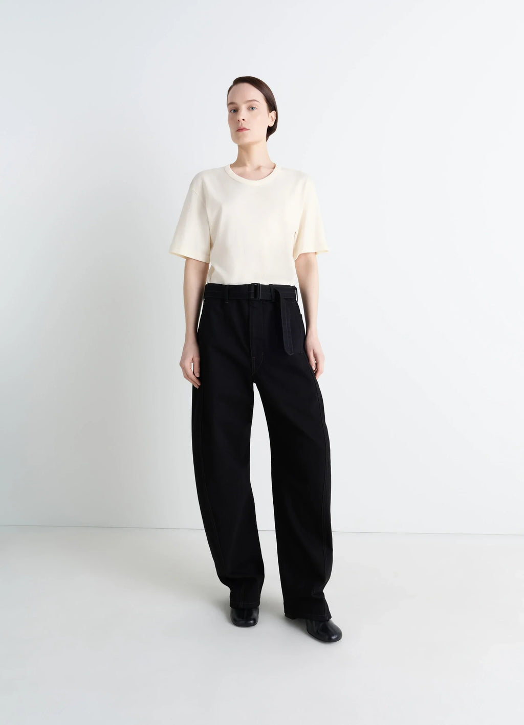 RIB T-SHIRT IN RIB JERSEY