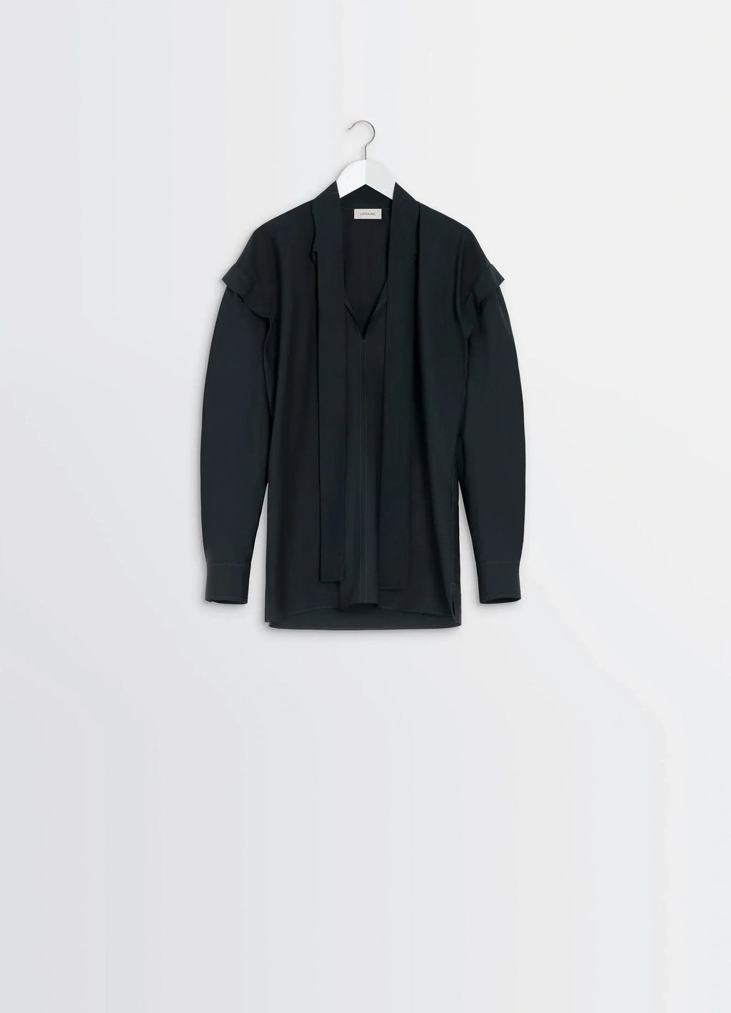ASCOT BLOUSE WASHED COTTON SILK