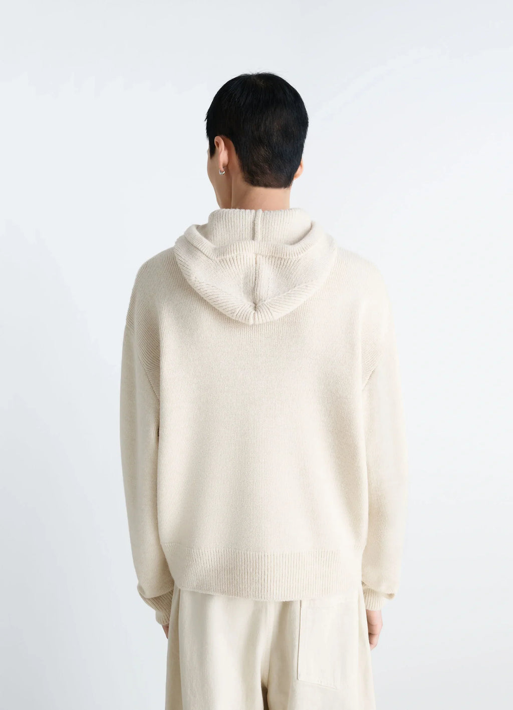 HOODED SWEATER IN ALPACA WOOL BLEND