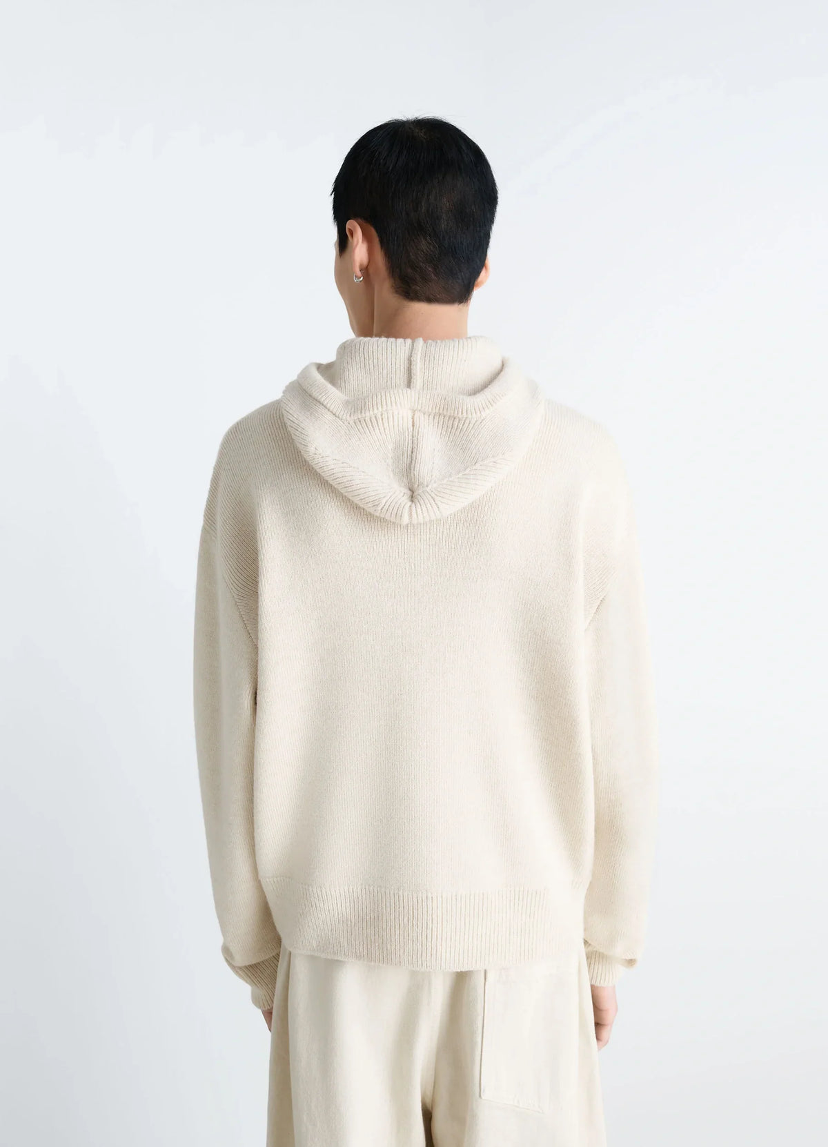 HOODED SWEATER IN ALPACA WOOL BLEND